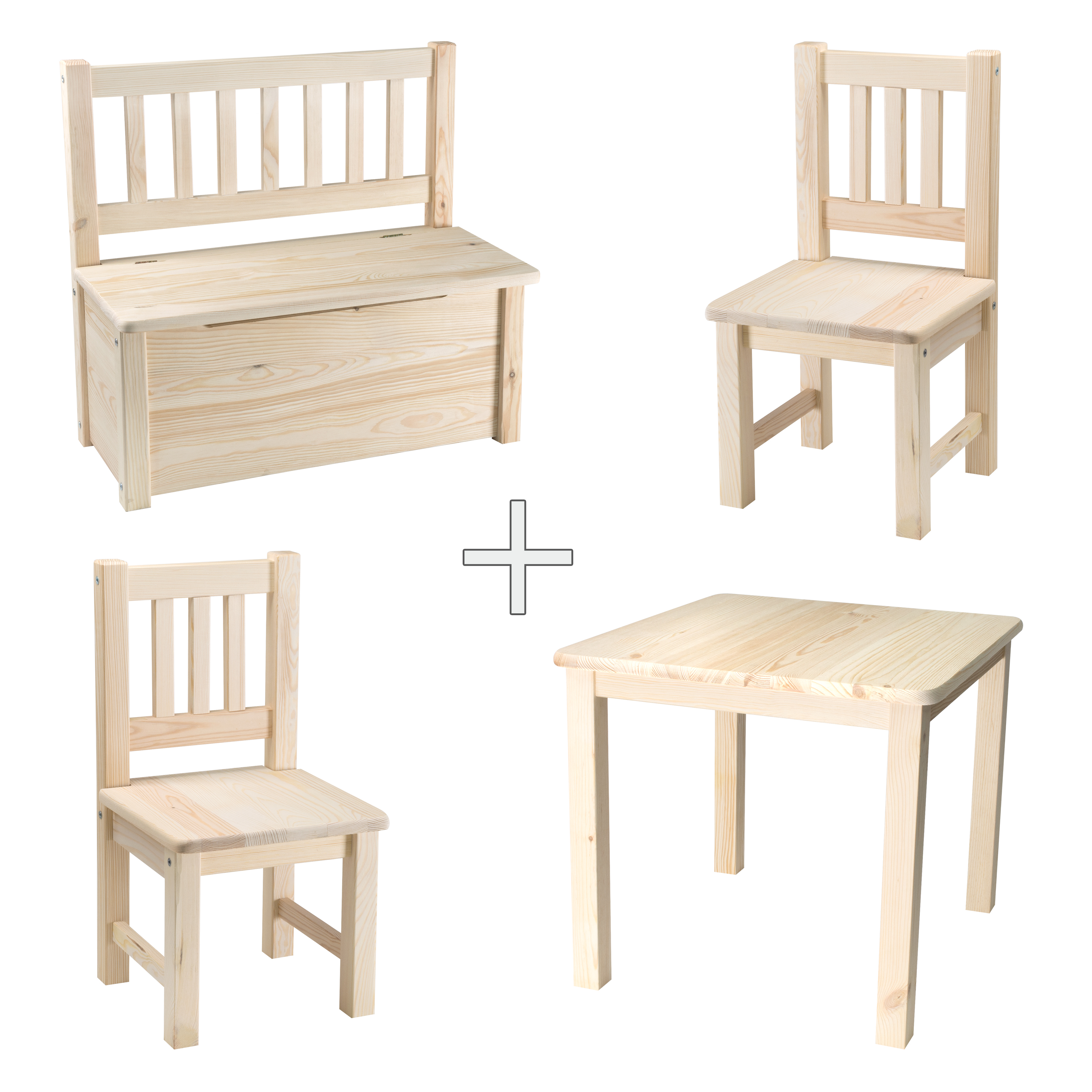 Kindertisch mit Stühlen + Kindersitzbank Kindersitztruhe Holz eBay Tischplatte Ikea Holz ~ Kindertisch mit Stühlen + Kindersitzbank Kindersitztruhe Holz eBay